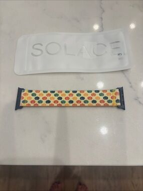 Solace Patterned Apple Watch Band - Yellow Pumpkin Dots